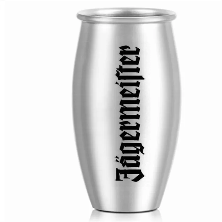 CNC-snurrande aluminiumkopp-logotyp tryckt