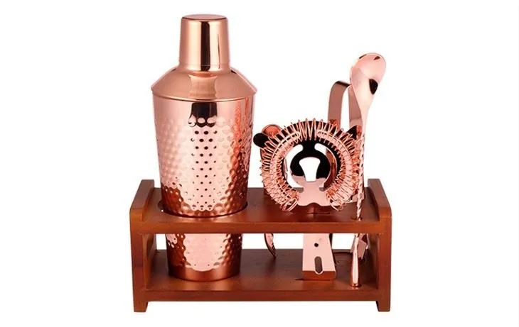 Copper Cocktail Maker Kit med stativ