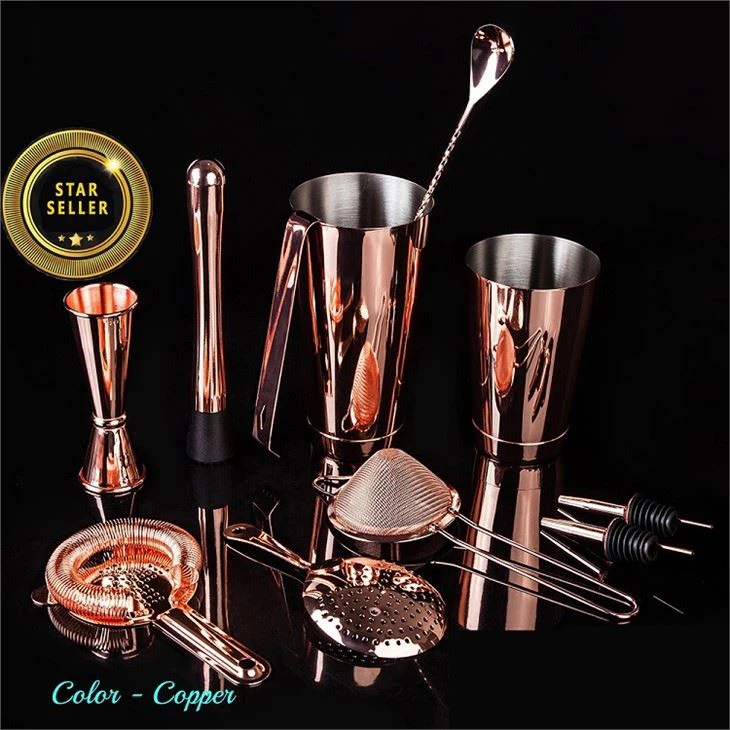 Kopparmetall Cocktailtillverkningsset