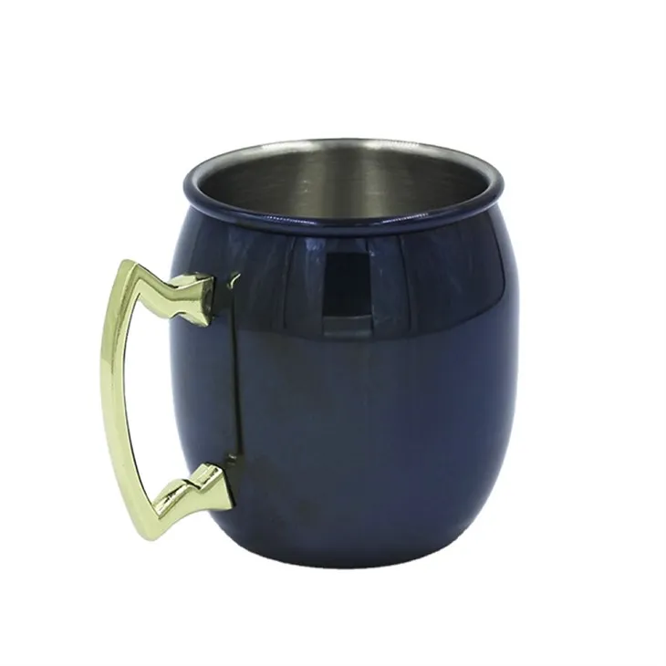 Koppar Moskva mulmugg med mässinghandtag