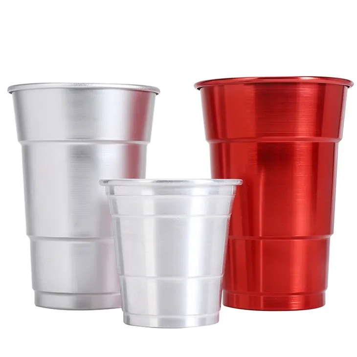 Engångsbägare i livsmedelsklassad aluminium