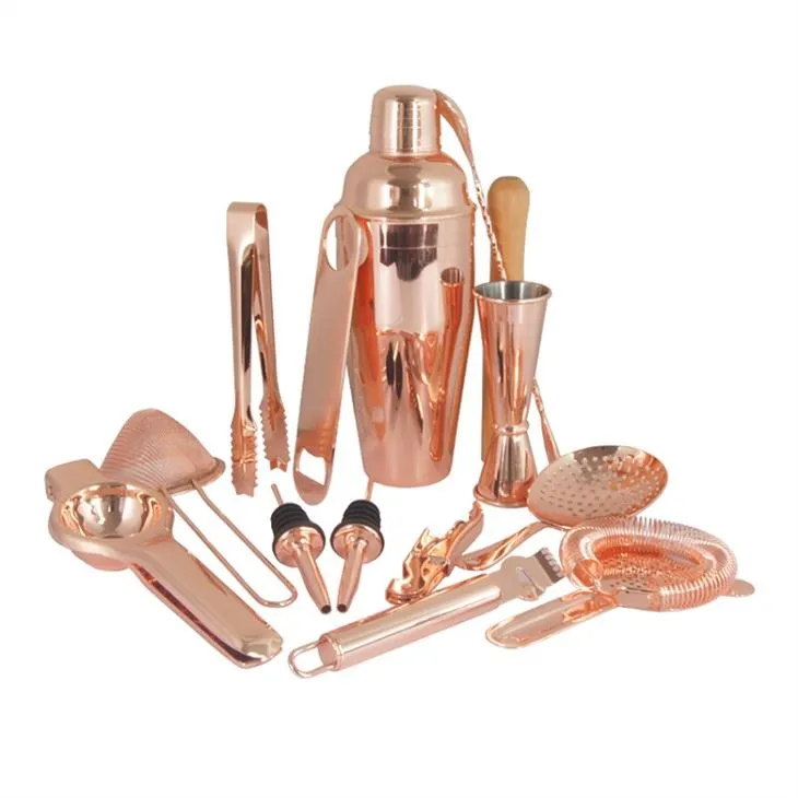 Professionell Copper Bar Cocktail Shaker Set