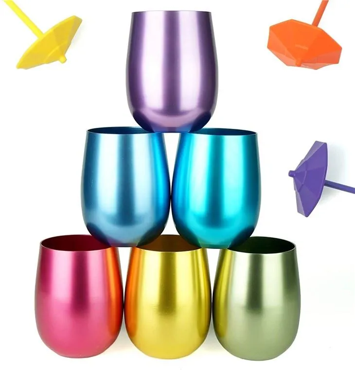 Återvinningsbar spricksäker äggformad aluminiumkopp