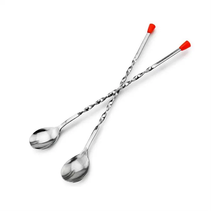 Rostfritt stål Bar Cocktail Twisted Spoon